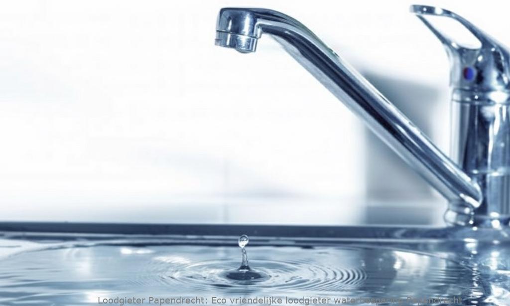 Eco vriendelijke loodgieter waterbesparing Papendrecht