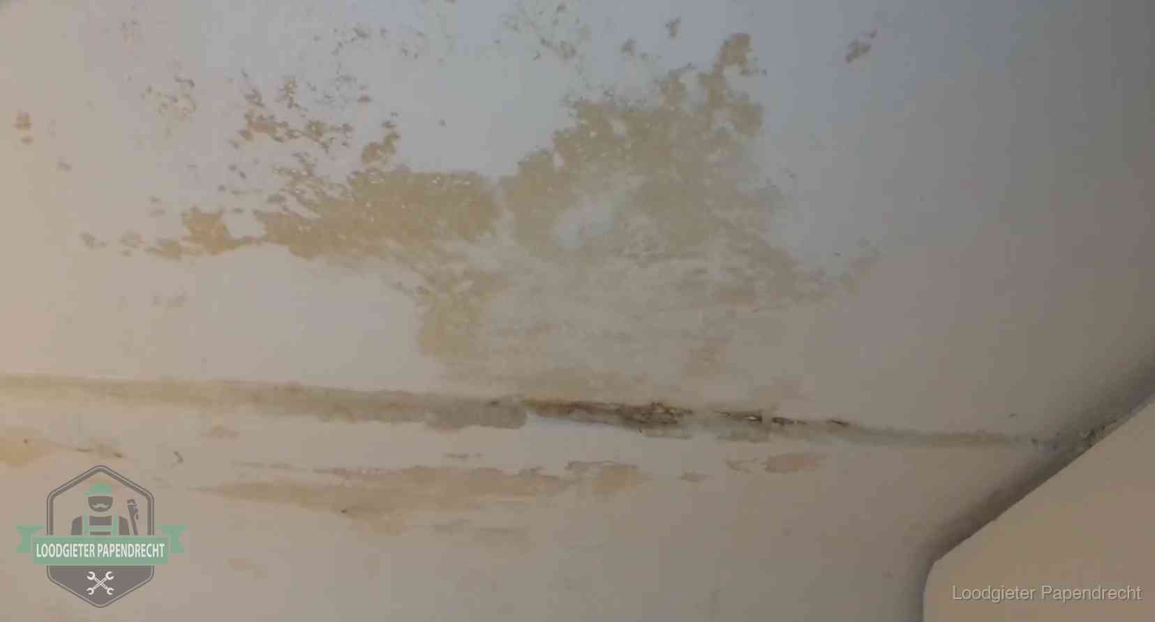 Watervlekken op een plafond in Papendrecht, schade die je bij de verzekering meldt